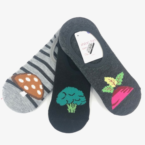 Xhilaration Accessories - Xhilaration Liner Socks 3 pair NWT Adult Veggies